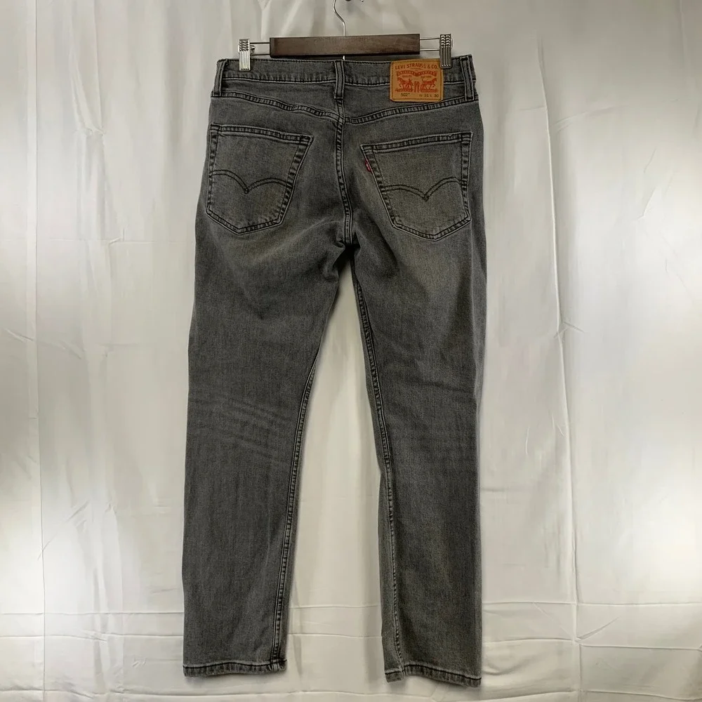 Levi's‎ 502 Taper Jeans Mens 31x30 (30x28)Grey Stretch Denim 502-0342